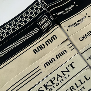 Tùy chỉnh Jacquard 1 <span class=keywords><strong>inch</strong></span> dây thắt lưng áo ngực thể thao ban nhạc đa màu đàn hồi đồ lót vải <span class=keywords><strong>3</strong></span> cm logo <span class=keywords><strong>3</strong></span> <span class=keywords><strong>inch</strong></span> <span class=keywords><strong>Webbing</strong></span> thiết kế logo - Product Image 1