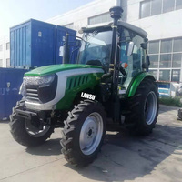 Tracteurs pour l'agriculture 50cv 55cv 60cv 4 roues motrices 4x4 12 volts Tracteur cabine climatisation Taishan Traktor Tracteur agricole