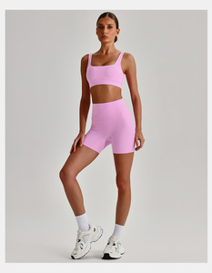 Conjunto Deportivo de <span class=keywords><strong>2</strong></span> Piezas de Alta Calidad Personalizado: Top Deportivo y Pantalones Cortos para Gimnasio, Ejercicio, Deportes al Aire Libre, Yoga y Fitness - Product Image 4