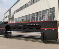 Máquina de impresión solvente de banner flexible industrial crystaljet 7000 Series10feet con cabezal de impresión spt508/spt1024/ konica512i