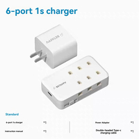 Chargeur 6 ports BETAFPV 1S pour mini-drone FPV, compatible avec les batteries lithium haute tension PH2.0/BT2.0