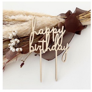 Décorations de gâteau DIY style Mori : lettres et chiffres, accessoires photo à suspendre au mur - Product Image 4