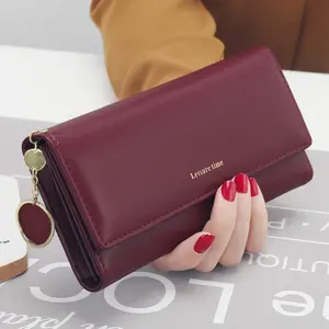 Dompet Panjang Wanita, Dompet Kulit Wanita Kustom, Dompet Panjang, Dompet Genggam Kapasitas Besar, Modis, Gaya Baru