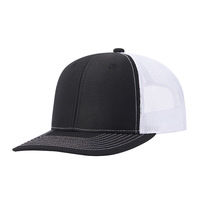 Casquette de camionneur unisexe Richardson 112, visière légèrement incurvée, couleur unie, tendance, toutes saisons, maille, 6 panneaux, réglable