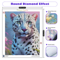Peinture diamantée Chenistory Léopard, Art mural DIY, Kits d'artisanat pour adultes, Animaux, Diamants ronds complets, Classique, Cadeaux originaux