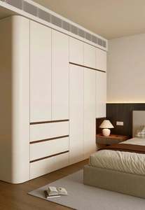 Armario Minimalista Hecho a Medida, Diseño Inteligente y Duradero, Ligero, con Cerradura, Portátil, para Dormitorio o Sala de Estar, de Melamina para Ropa - Product Image 5