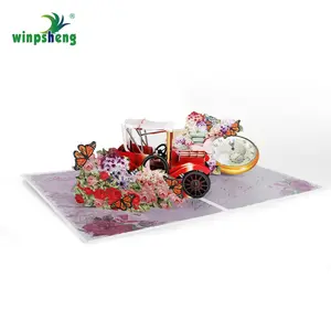 Winpsheng การ์ดอวยพรป๊อปอัพ 3D แบบกําหนดเองพิมพ์ดิจิตอลการ์ดเพลง 'ฉันรักคุณ' วันวาเลนไทน์พร้อมซองกระดาษ - Product Image 4