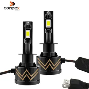 Conpex Lampu Mobil Daya Tinggi Led 65W, Lampu Mobil LED Sangat Terang H4 H7 Auto LED