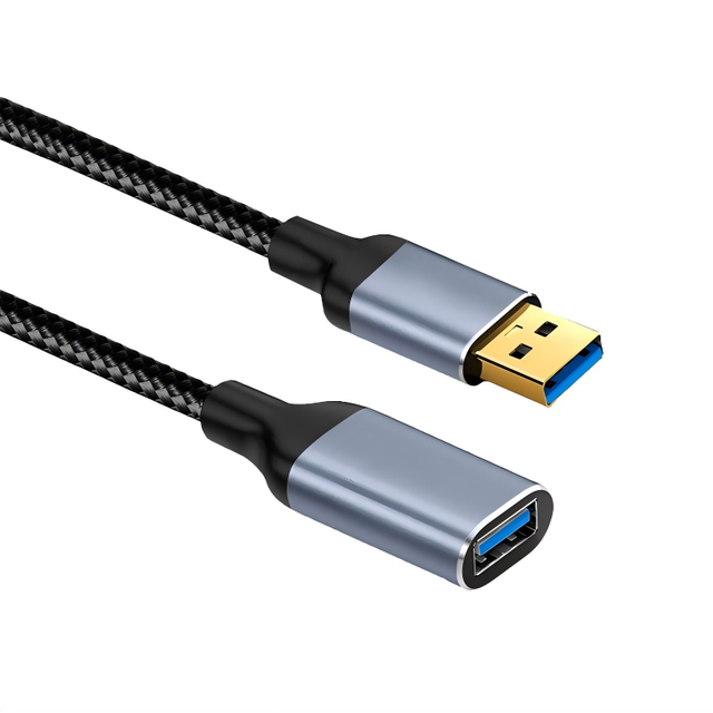 Newstarlink USB 3.0 Male Female Extension Cable Pure Copper Nylon Braided Eco-Friendly 5Gbps High Speed Fast Charging Computer