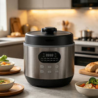 Cuisinière électrique à pression de grande capacité 6L, cuve intérieure en acier inoxydable 304, double tension 110V 220V, multicuiseur 12-en-1, OEM