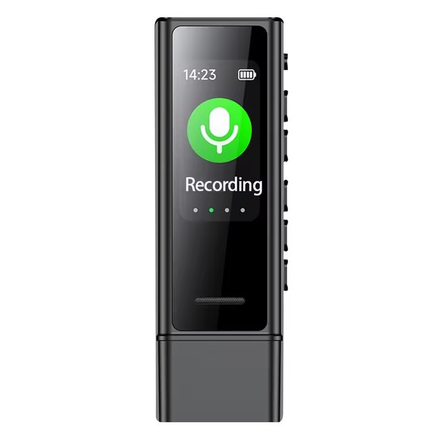 Mini Pocket Voice Activated Recorder with Clip MP3 Music Player Professional Noise Cancellation Digital Audio Record Device