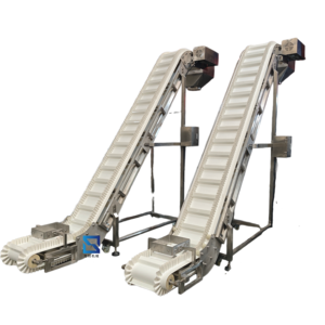 Nastro Trasportatore Inclinato per Alimenti con Nastro in PU, Elevatore in Acciaio Inossidabile di Grado Alimentare, Nastro Trasportatore a Salita - Product Image 1