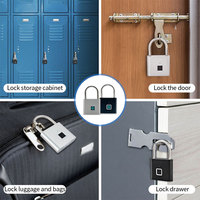 Cadenas à empreintes digitales étanche IP56 Premium AEG02 avec chargement USB-C et 4000 déverrages pour bagages et portails extérieurs