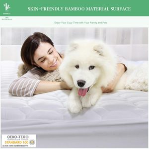 Protège-<span class=keywords><strong>matelas</strong></span> matelassé imperméable de luxe, lavable en machine, confortable, disponible en différentes tailles, anti-punaises de lit - Product Image 4