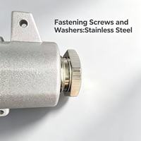 Cabeza de Conexión para Sensor de Temperatura Industrial DANW en Aleación de Aluminio Fundido a Presión con Sello de Goma y Embalaje de Cartón para Suministro OEM