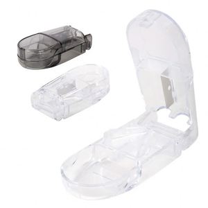 Mini Cortador de Pastillas de Acero Inoxidable, Divisor de Medicamentos de Bolsillo, Estuche Transparente para Cortar Vitaminas, Venta al por Mayor - Product Image 1