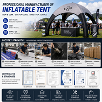 Tente d'événement gonflable personnalisée CATC |   Marquee Spider Professionnel |   Faites la différence avec votre marque grâce à une tente publicitaire entièrement imprimée
