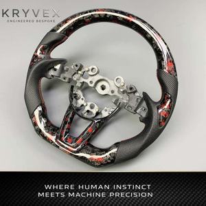 Funda de <span class=keywords><strong>Volante</strong></span> Personalizada Kryvex para Mazda 3 6 CX-4 CX-5 2017-2019, Cuero Napa Perforado - Product Image 3