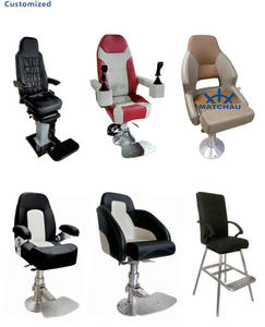 Chaise de Pilote Marine Personnalisée en Couleur - Type Fixe avec Pédale Pliante pour Bateaux - Product Image 5
