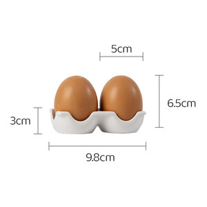 Barattolo per <span class=keywords><strong>Spezie</strong></span> a Forma di Uovo Personalizzato, Contenitore da Cucina in <span class=keywords><strong>Ceramica</strong></span>, Dispenser per Condimenti con Supporto Stile Portauova - Product Image 4