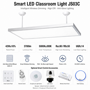 Lampada LED Intelligente per Aula 42W, Dimmerabile Wireless, Senza Sfarfallio, Ra90 RG0 5000K Luce Diurna, IP20, Garanzia 5 Anni, in Lega di Alluminio - Product Image 3