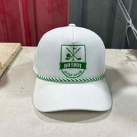 Casquette Snapback OEM à structure en A, nouvelle arrivée, imperméable, découpée au laser, avec support pour tee, design personnalisé, pour le golf et les sports de performance