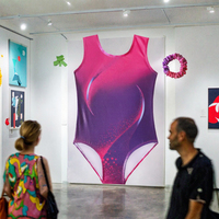 Maillot de gimnasia sin mangas lila, personalizable, para niños, para ballet, danza y entrenamiento, hecho de spandex digital.