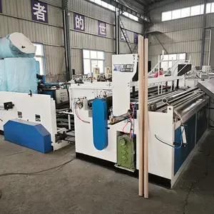 Cheap Price Spiral Paper Making Machine Toilet Paper Core Winding Machine Semi-automatic Toilet Paper Roll Cutting Machine