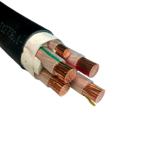 Cable de Alimentación Industrial de Bajo Precio, 5x10mm, Núcleo de Cobre, Aislamiento XLPE, 0.6/1kV, con Revestimiento de PVC