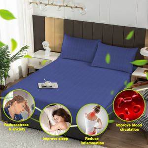 Sábana Ajustable Antiestática de Alta Calidad con Bordado, 400 Hilos, Fibra de Plata, Ecológica, con Cierre de Cremallera para Hotel, Hospital y Hogar - Product Image 5