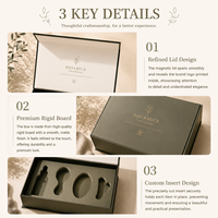 Boîte d'emballage de luxe personnalisée en carton rigide pour produits de beauté, crème, blush, soins des ongles, avec estampage à chaud 4 couleurs, pelliculage et impression UV pour marques de détail