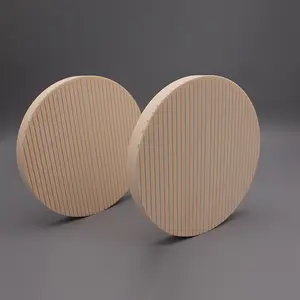 Piastra a disco in ceramica rotonda con allumina ad alta precisione con scanalatura