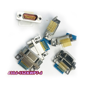 Conector de Aviación Serie J30J-15, Conectores Eléctricos Micro-D en Ángulo, Conector de 15 Pines J30J-15ZKW-J J30J-15ZKWP7 - Product Image 2