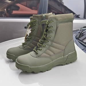 Botas de Desierto Verdes TSB09 de Cuero Vacuno o Microfibra con Costuras en Toda la Superficie - Product Image 4