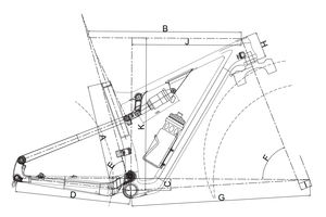 Bicicleta de Montaña VPP Virtual Pivot Point con Cuadro de Suspensión VPP de Fibra de Carbono - Product Image 6