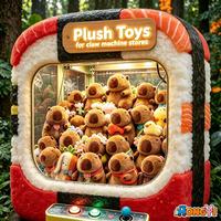 Plus de 30K styles de jouets en peluche Capybara commerciaux, disponibles en 4 et 8 pouces, peluches Capybara moelleuses, vente en gros pour machines à griffes et boutiques