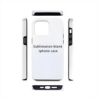 Coque de téléphone vierge 2 en 1 pour sublimation, TPU+PC non revêtue, antichoc, transfert thermique DIY pour iPhone 13 Mini