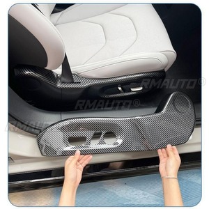 Carbon Look Car Seat Side Anti Kick <b>Pad</b> Interior For Xiaomi Su7 Seat Side Anti <b>Scratch</b> Protection <b>Pad</b> Accessories Supplies - Product Image 5