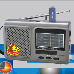 Radio de Bolsillo Mini Eletree Fepe Fp-1525U-s Fp 1525U Fp-1525 Bt con Linterna LED, Multibanda AM FM SW1-6, <span class=keywords><strong>8</strong></span> Bandas - Product Image 2