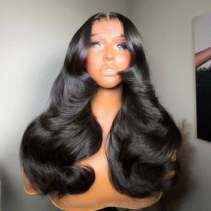 13*4 10inch-30inch Body Wave Cut Layer New Style Natural Black Color Wig Glueless Lace Per-plucked with Natural Hairline for <strong>Mum</strong> - Product Image 6