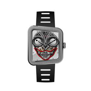 Reloj Mecánico con Diseño de Calavera Alienígena, Caja Poligonal Irregular, Diseño Único, Tendencia de Moda, Reloj de Pulsera Automático con Calavera Extraña - Product Image 3