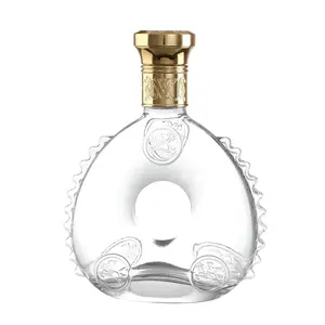 Xingda vendita di whisky Vodka bottiglia di vetro trasparente capacità personalizzata 375Ml 500Ml 750Ml superficie processo di stampa a caldo
