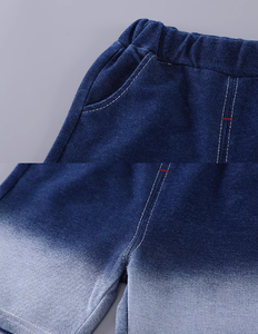 Vêtements pour enfants 2026 : Nouvelle collection tendance – Ensemble décontracté coréen en coton, <span class=keywords><strong>gilet</strong></span> à manches courtes et short, trois pièces pour bébé garçon - Product Image 5