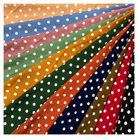 Tissu en mousseline de polyester imprimé à pois personnalisé en gros pour vêtements/robes