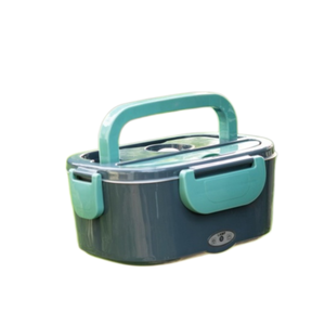Chauffe-plat électrique 1,5 L 12V/24V/110V, boîte à lunch électrique portable, boîte à lunch isotherme anti-fuite pour voiture, camion et maison avec sac isotherme - Product Image 1