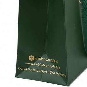 Sacs en papier carton blanc écologiques de luxe pour l'emballage d'achats, avec poignée, impression de logo personnalisée, vente en gros - Product Image 4