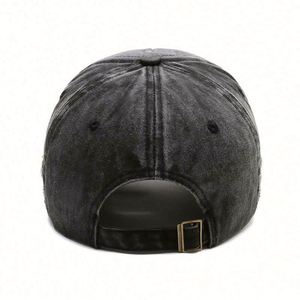 Casquette de baseball classique 6 panneaux en coton 100% avec lettres personnalisées brodées en 3D et boucle en cuivre argenté – Grande Vente - Product Image 5