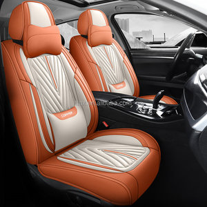Coprisedili Auto in Pelle con Airbag, Universali per Veicoli a 5 Posti, Adatti per <span class=keywords><strong>Opel</strong></span> Astra <span class=keywords><strong>Corsa</strong></span> Mokka Grandland per Migliorare il Comfort nei Lunghi Viaggi - Product Image 2