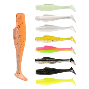 KEWOTE Floating TPR Super Soft Bait Set bionico T-Tail Fish finto <span class=keywords><strong>esca</strong></span> 1 pezzo in PVC Carp Fishing esche nere Pit Bass Fish - Product Image 1