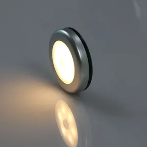 Lâmpada led com sensor de movimento, 6 lâmpadas magnéticas sem fio para parede com ligamento/desligamento automático para armário, para guarda-roupas